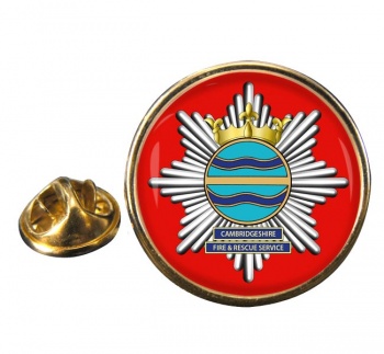 Cambridgeshire Fire and Rescue Round Pin Badge