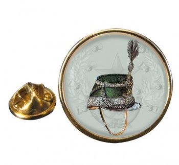 The Cameronians officers full dress shako 1894 Round Pin Badge
