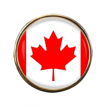 Canada Round Pin Badge
