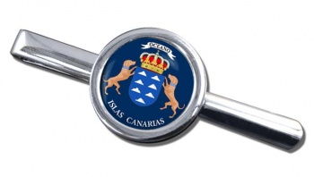 Canary Islands Islas Canarias (Spain) Round Tie Clip