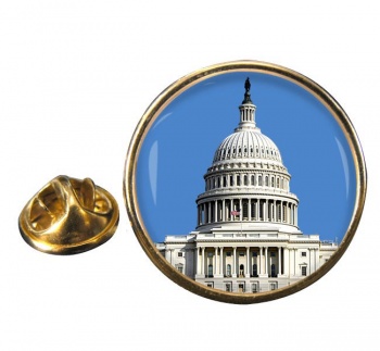 The Capitol Round Pin Badge