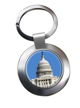 The Capitol Chrome Key Ring