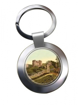 Carisbrooke Castle Isle of Wight Chrome Key Ring