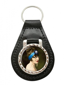 Carmel Myers, Silent Film Actress Leather Key Fob