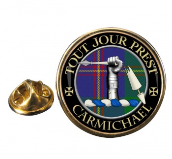 Carmichael Scottish Clan Round Pin Badge