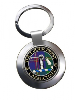 Carmichael Scottish Clan Chrome Key Ring