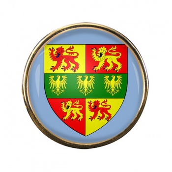 Caernarfonshire Carnarvonshire Round Pin Badge