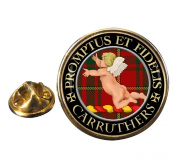 Carruthers Scottish Clan Round Pin Badge