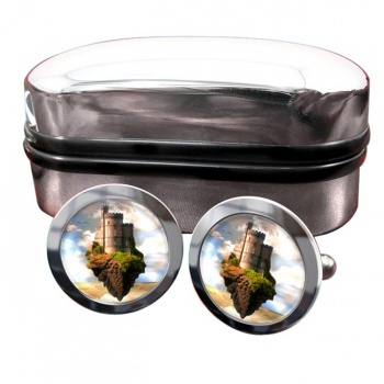 Castles in the Air Round Cufflinks