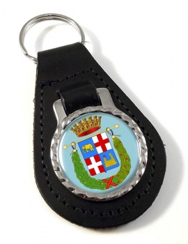 Provincia di Catania (Italy) Leather Key Fob