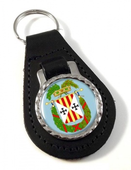 Provincia di Catanzaro (Italy) Leather Key Fob