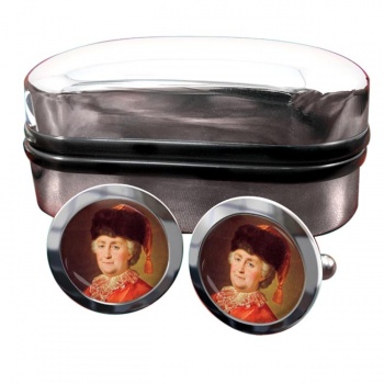 Catherine the Great Round Cufflinks