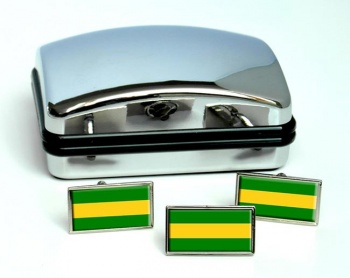 Cauca (Colombia) Flag Cufflink and Tie Pin Set