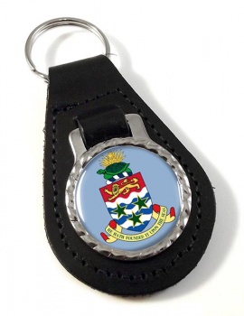 Cayman Islands Leather Key Fob