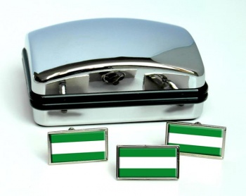 Cesar (Colombia) Flag Cufflink and Tie Pin Set