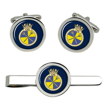 CFS Coast Forces Squadron, Royal Navy Cufflink and Tie Clip Set