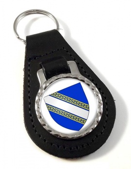 Champagne-Ardenne (France) Leather Key Fob