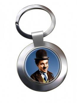 Charlie Chaplin Chrome Key Ring