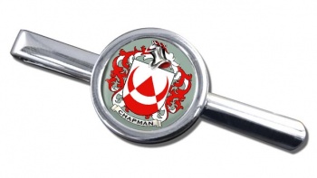 Chapman Coat of Arms Round Tie Clip