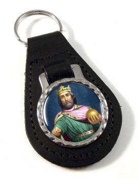 Charlemagne Leather Key Fob