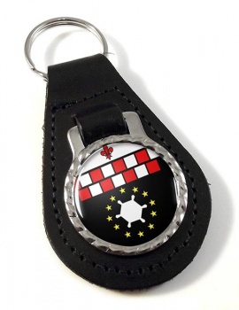 Charleroi (Belgium) Leather Key Fob