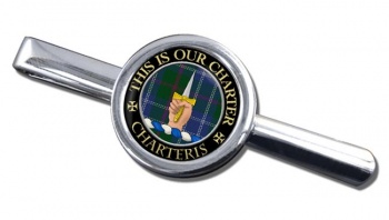 Charteris Scottish Clan Round Tie Clip