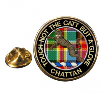 Chattan Scottish Clan Round Pin Badge