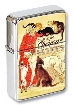 Clinique Chèron (Théophile Steinlen) Flip Top Lighter