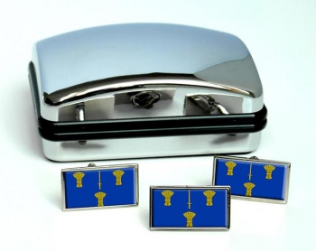 Cheshire (England) Flag Cufflink and Tie Pin Set