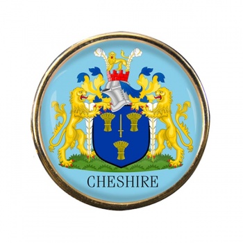 Cheshire (England) Round Pin Badge