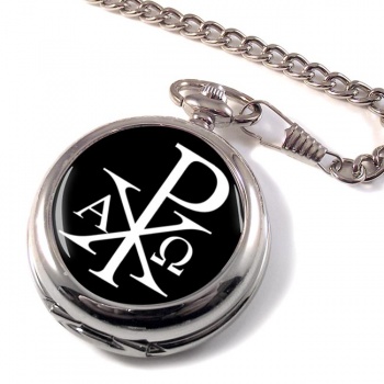 Chi-Rho Alpha Omega Pocket Watch