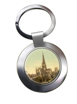 Chichester Cathedral Chrome Key Ring