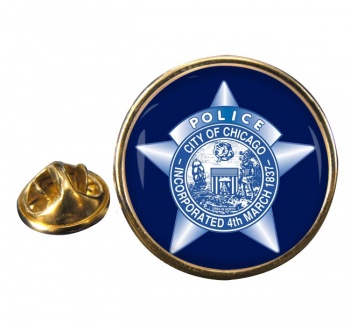 Chicago Police Round Pin Badge
