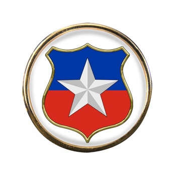 Chile Round Pin Badge