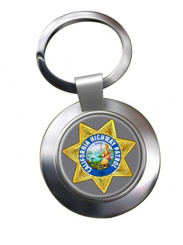 California Highway Patrol Chrome Key Ring