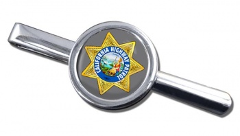 California Highway Patrol Round Tie Clip