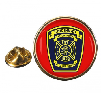 Cincinnati Fire Department Round Pin Badge