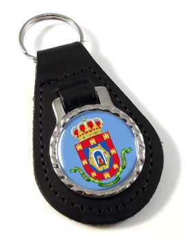 Ciudad Real (Spain) Leather Key Fob