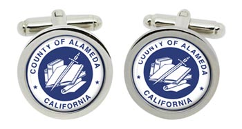 Alaska USA Cufflinks in Chrome Box