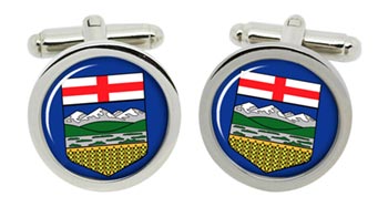 Alberta (Canada) Cufflinks in Chrome Box