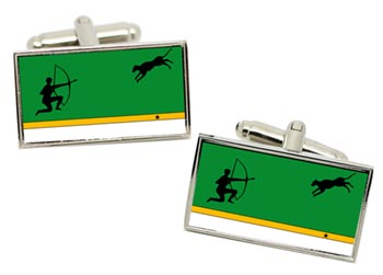 Amazonas (Colombia) Flag Cufflinks in Chrome Box