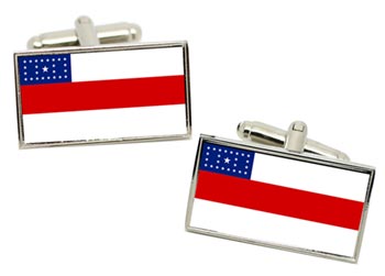 Amazonas (Brazil) Flag Cufflinks in Chrome Box