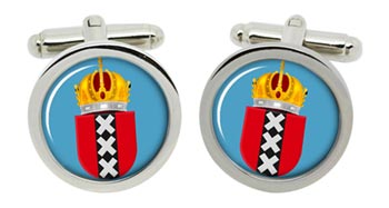 Amsterdam (Netherlands) Cufflinks in Chrome Box