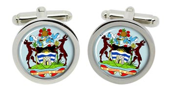 Antigua and Barbuda Cufflinks in Chrome Box