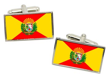 Aragua (Venezuela) Flag Cufflinks in Chrome Box