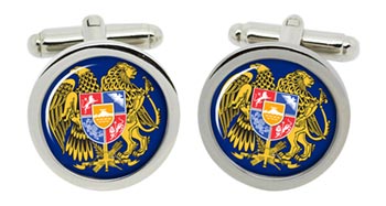 Armenia Cufflinks in Chrome Box