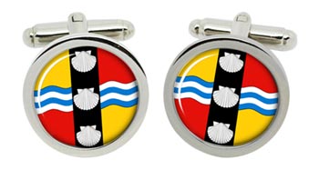 Bedfordshire (England) Cufflinks in Chrome Box