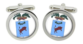 Benevento (Italy) Cufflinks in Chrome Box