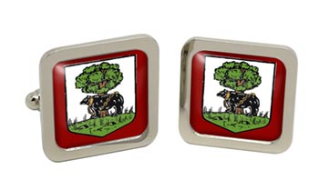 Berwickshire (Scotland) Square Cufflinks in Chrome Box