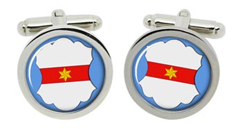 Bolzano (Italy) Cufflinks in Chrome Box